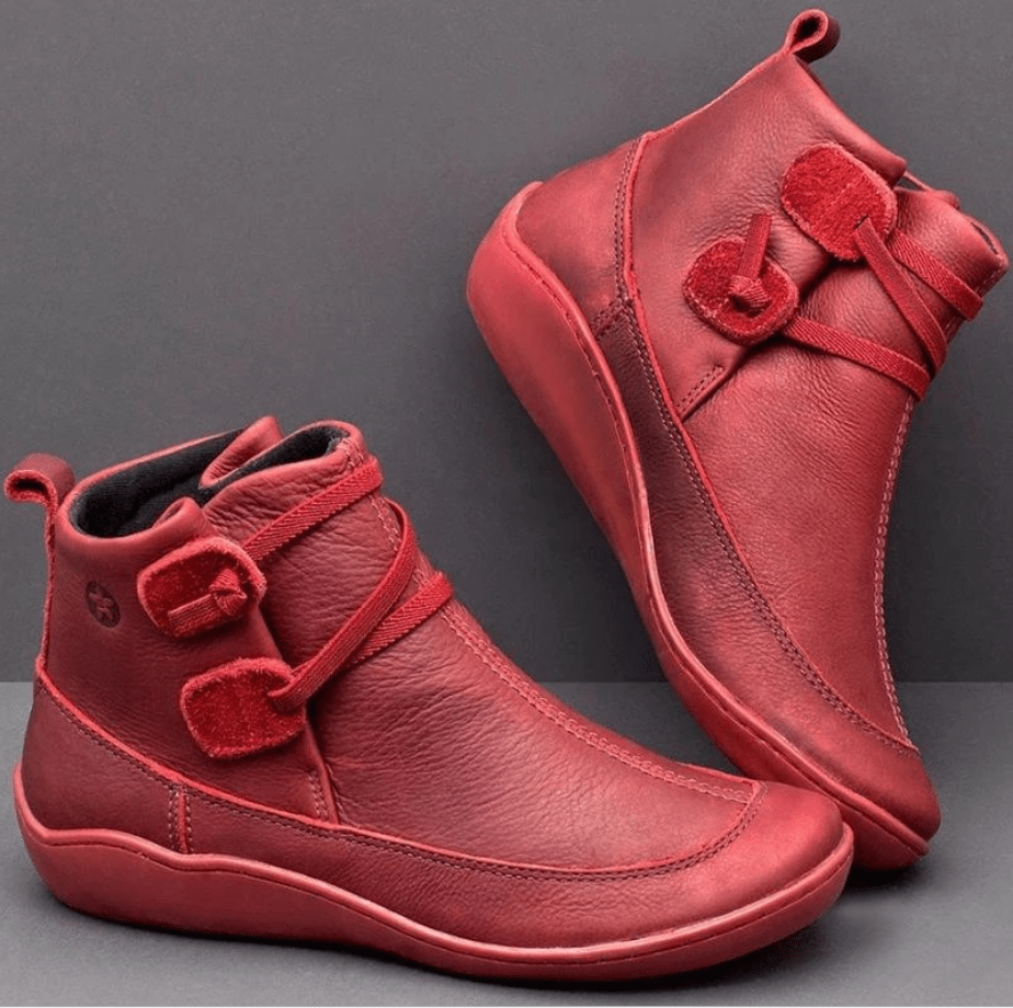 Soft Leather Ankle Boots For Leisure