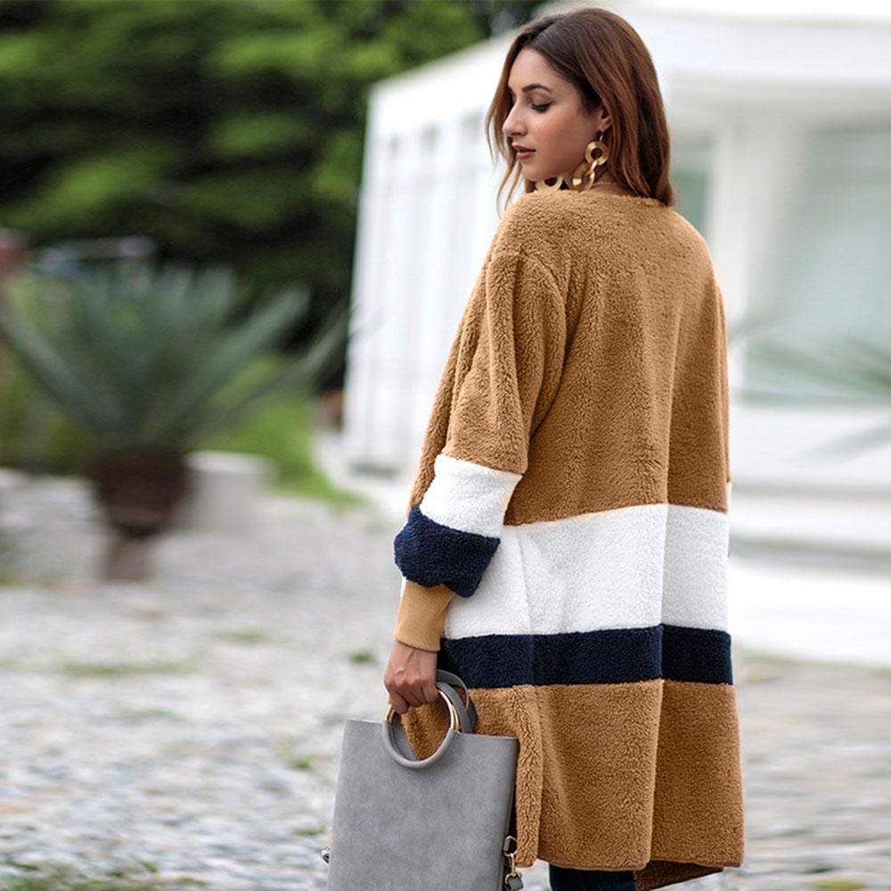 Multi Colors Coat Long Sleeve for Women